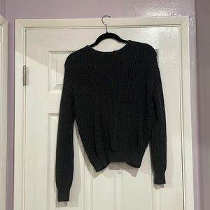 GAP Women’s Knot Back Dark Grey Sweater